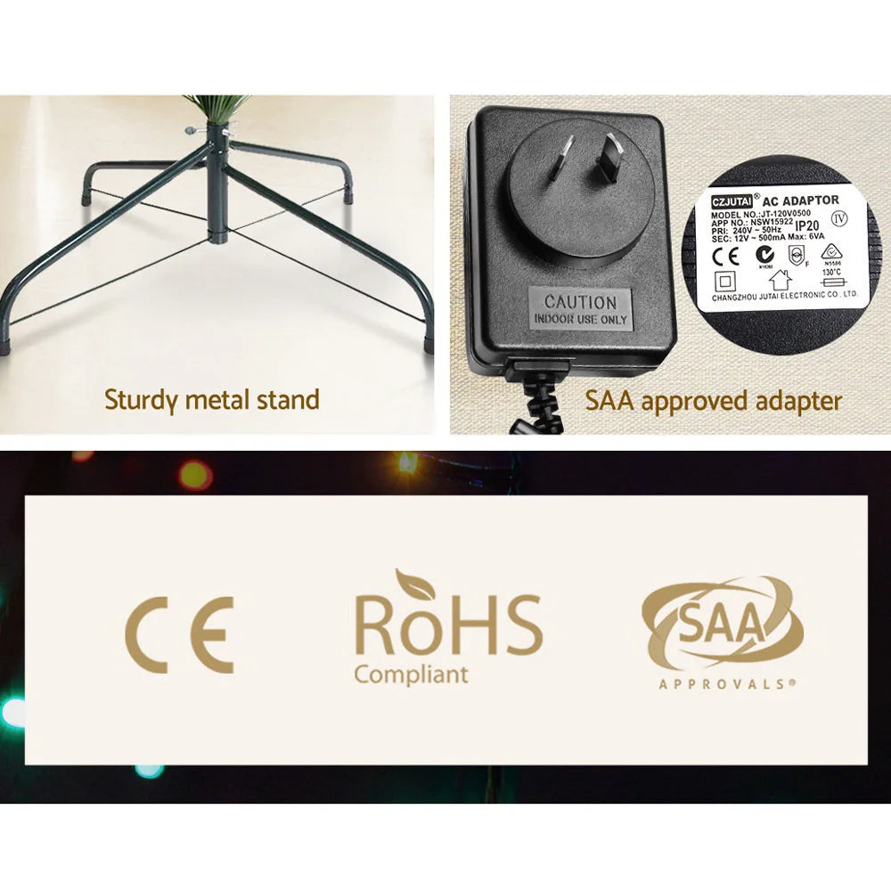 LED Christmas Tree 5FT Optic Fiber Multi-Colour Lights