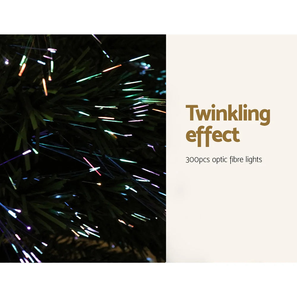 LED Christmas Tree 6FT Optic Fiber Multi-Colour Lights