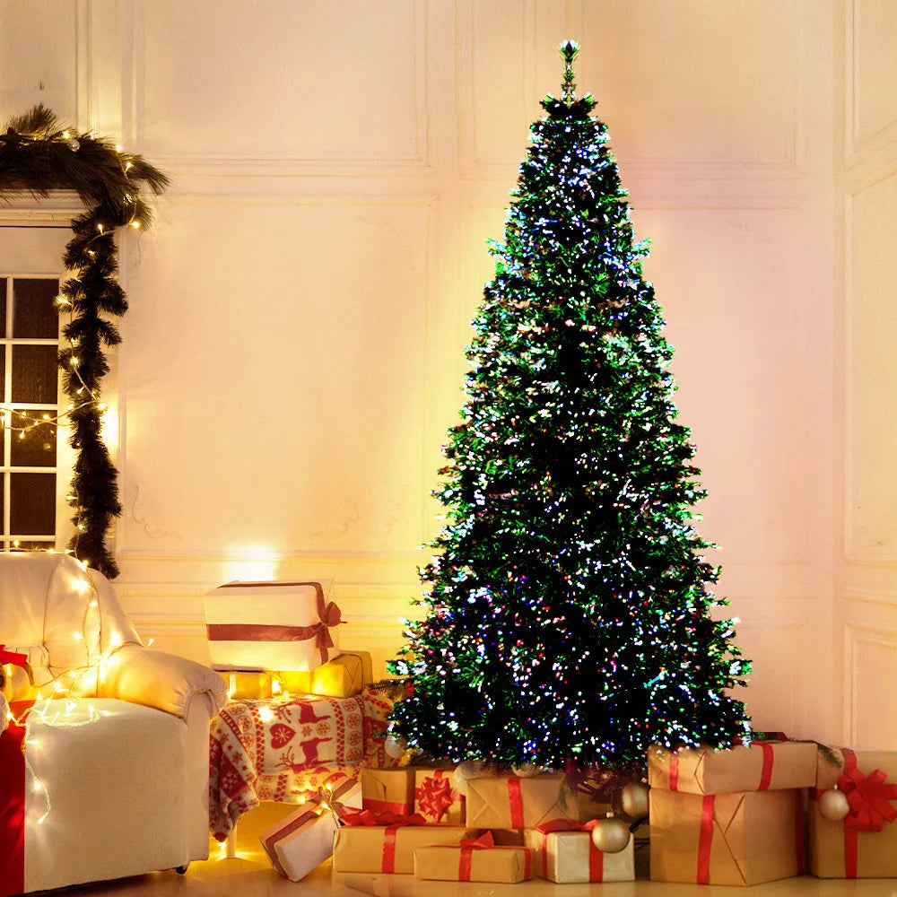 LED Christmas Tree 6FT Optic Fiber Multi-Colour Lights