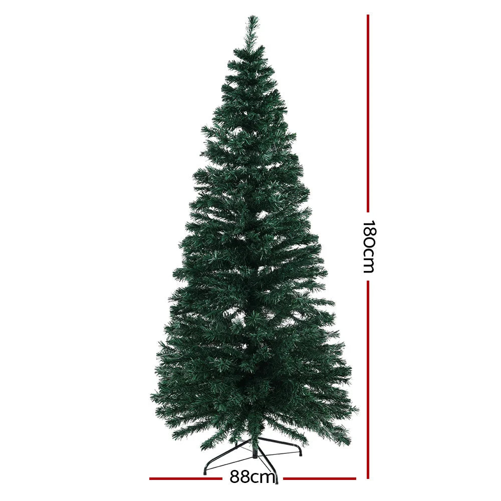 LED Christmas Tree 6FT Optic Fiber Multi-Colour Lights