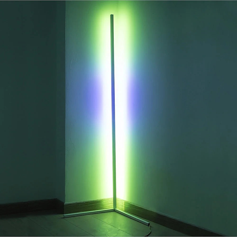 LED Corner Floor Lamp Modern Minimalist Colour RGB Mood