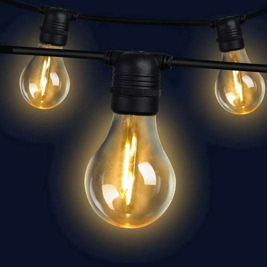 LED Festoon String Lights 50 m 50 Bulbs A19