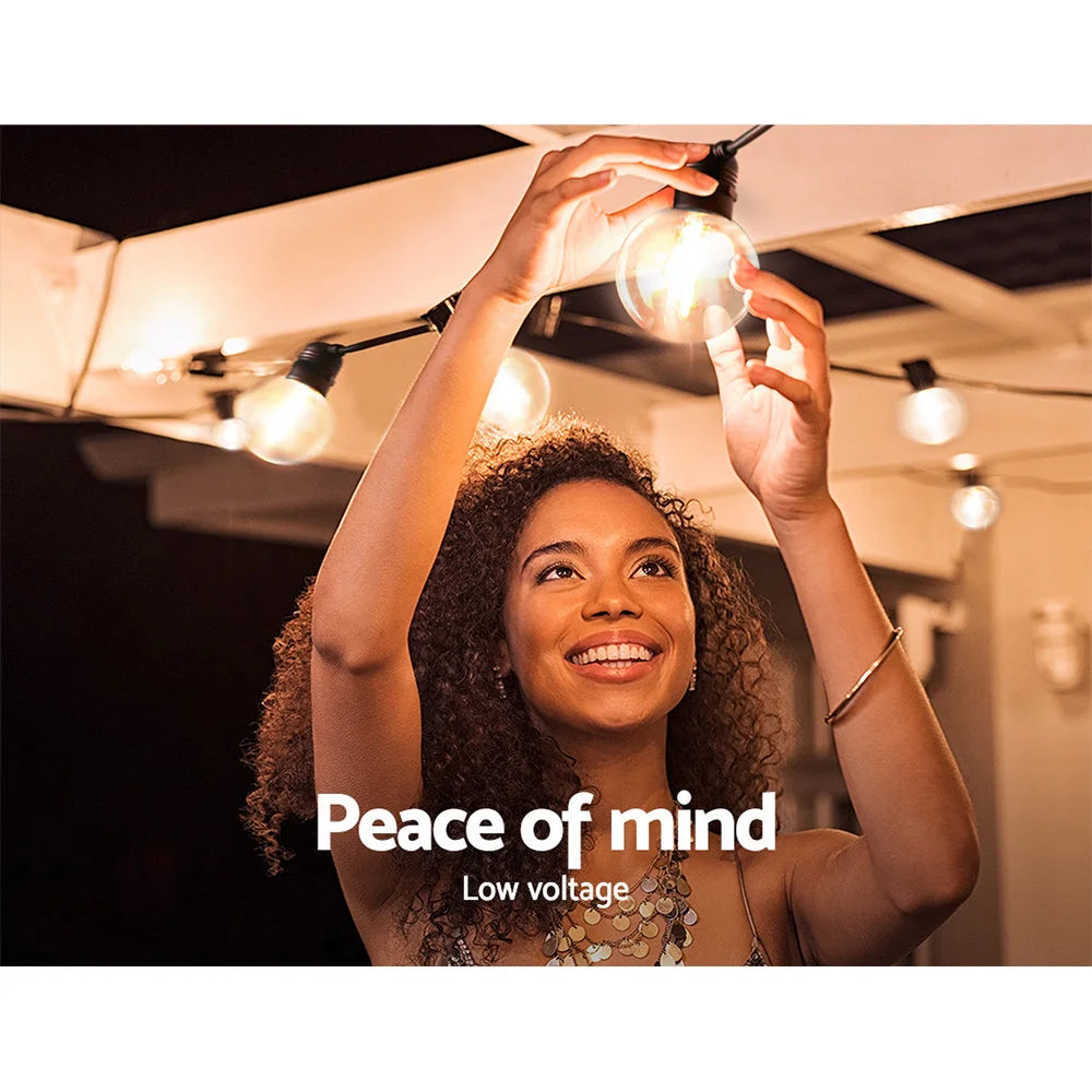 LED Festoon String Lights 77M Wedding Outdoor Party