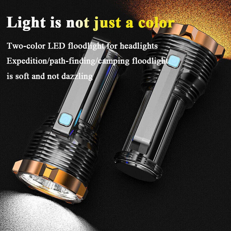 LED Flashlight Super Bright 1200lm Torch Lamp USB