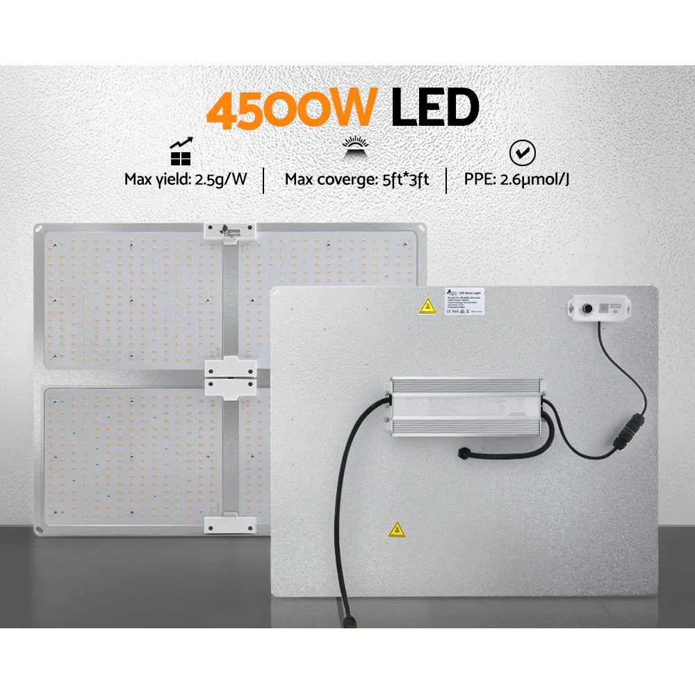 LED Grow Light 4500W - Full Spectrum Indoor Veg Flower All