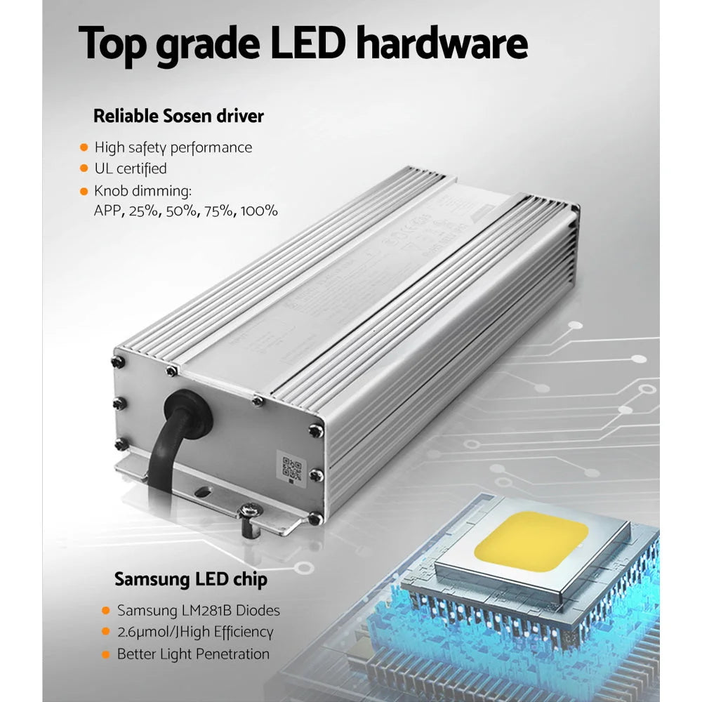 LED Grow Light 4500W - Full Spectrum Indoor Veg Flower All
