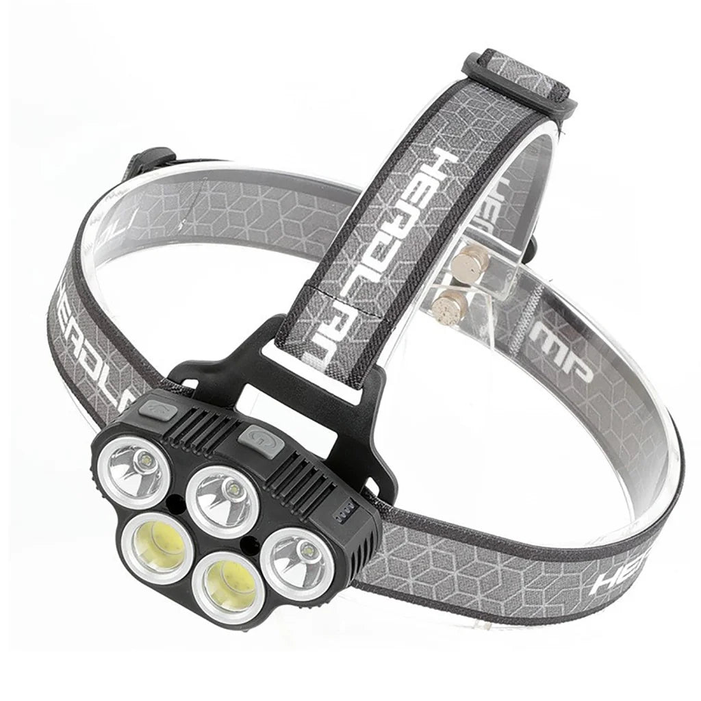 LED Head Torch 6 Modes Induction Camping COB Infrared