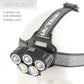 LED Head Torch 6 Modes Induction Camping COB Infrared