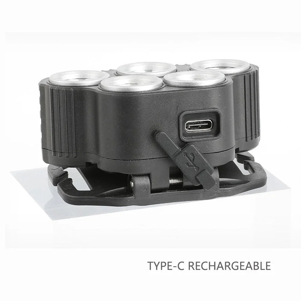 LED Head Torch 6 Modes Induction Camping COB Infrared