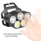 LED Head Torch 6 Modes Induction Camping COB Infrared