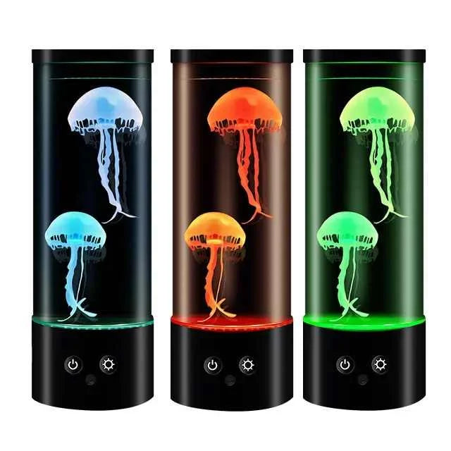 LED Jellyfish Lamp - Creative Night Light for Bedroom