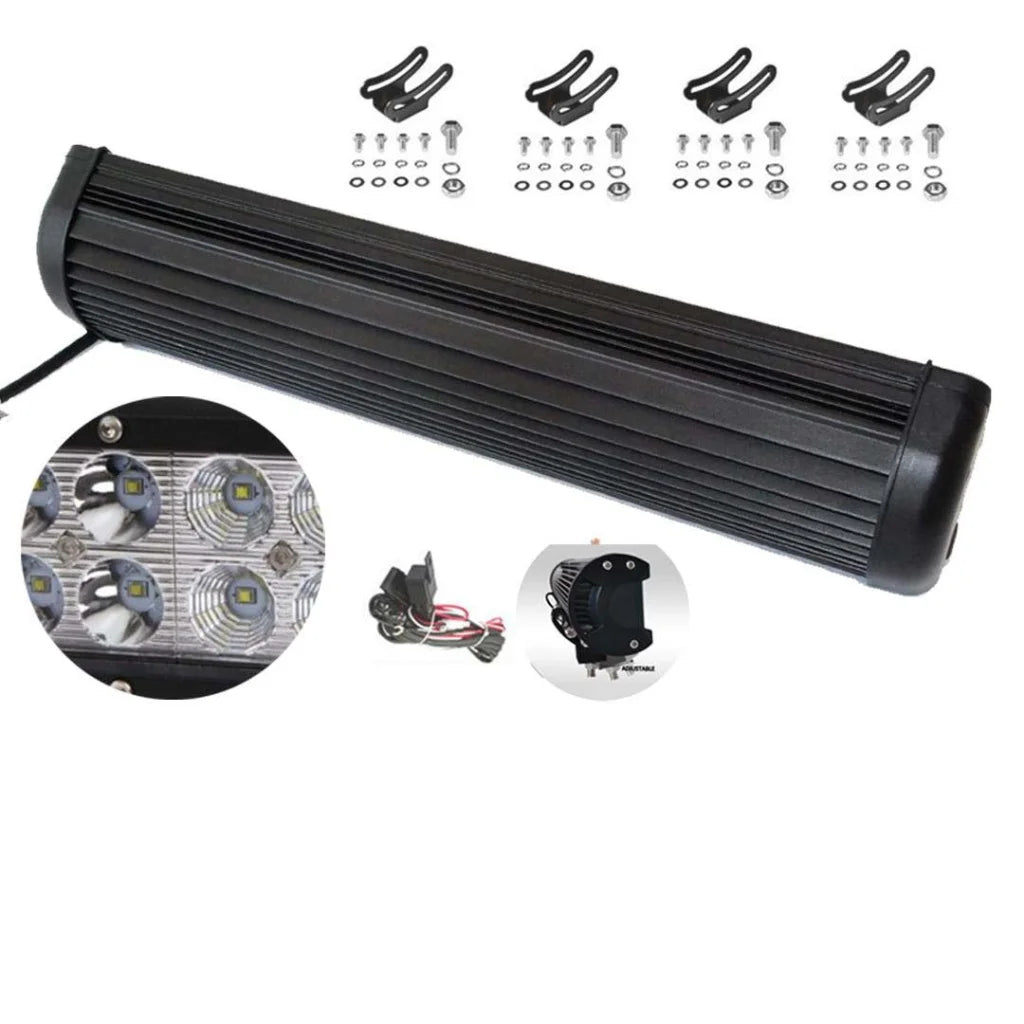 LED Light Bar Set Premium 2X 28inch 180W Cree Spot Flood for 4x4 Offroad Ute ATV 12V 24V