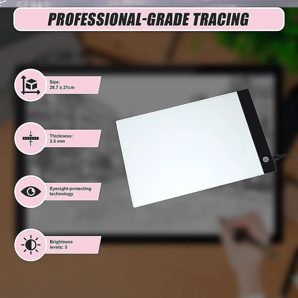 Board Art Design Stencil Tattoo Copy Drawing LED Light Box Tracing
