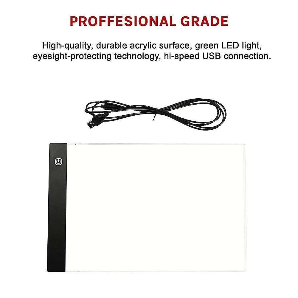 LED Light Box Tracing Board Art Design Stencil Tattoo Copy Drawing Pad