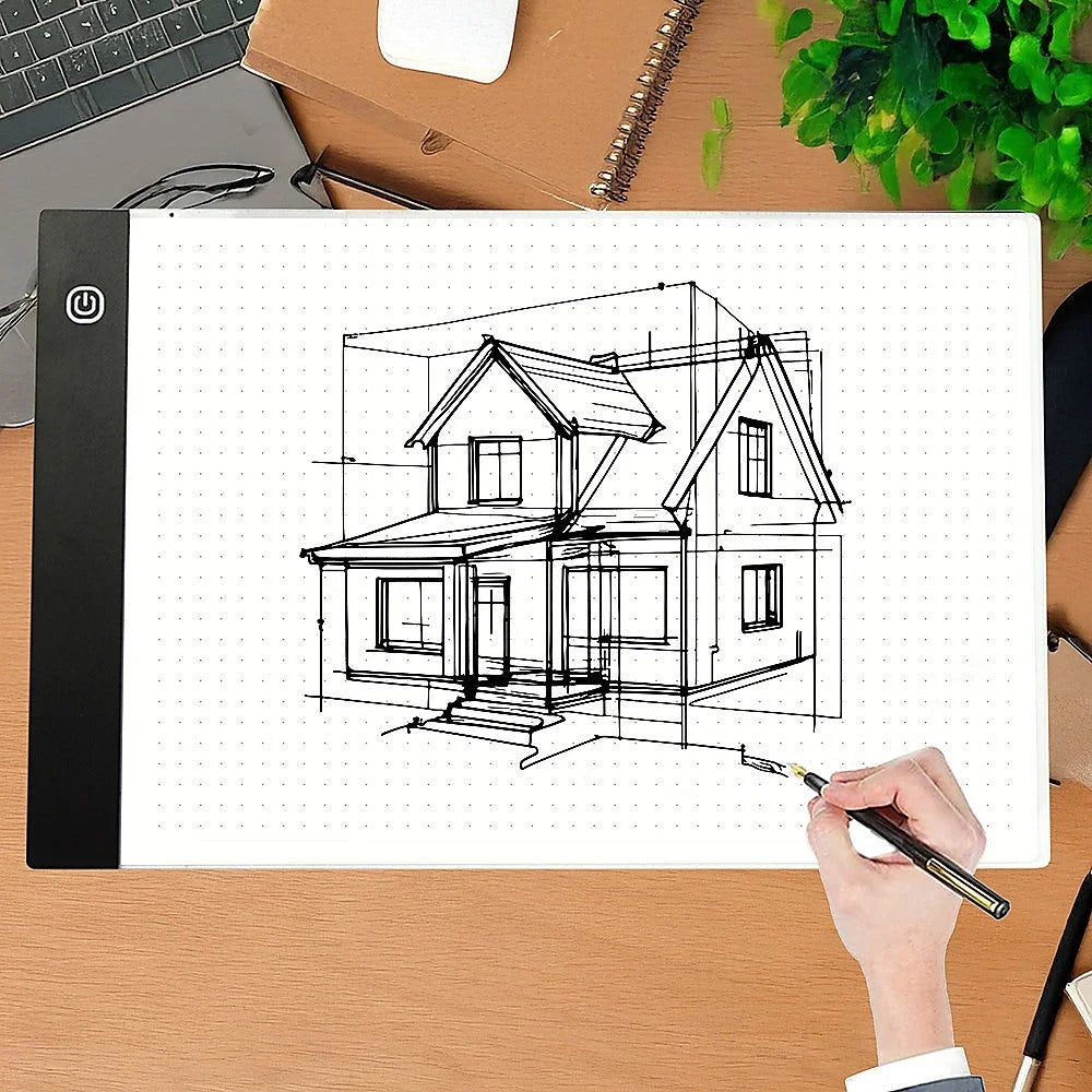 Box Tracing Board Art Design Stencil Tattoo LED Light