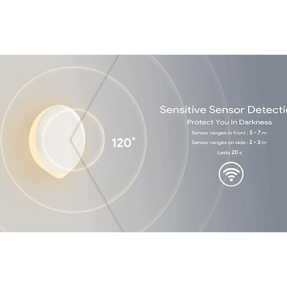 LED Motion Sensor Night Light Indoor Cordless Battery