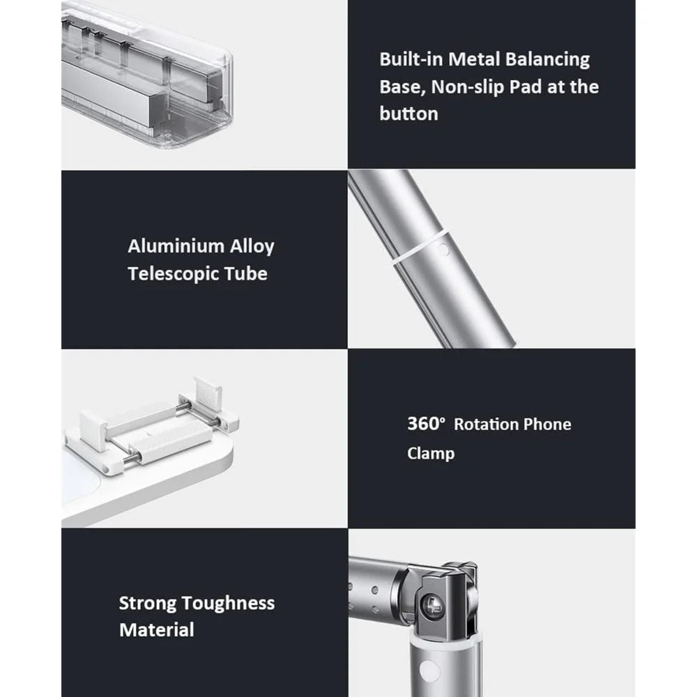 LED Portable Phone Holder Stand Wireless Remote Dimmable