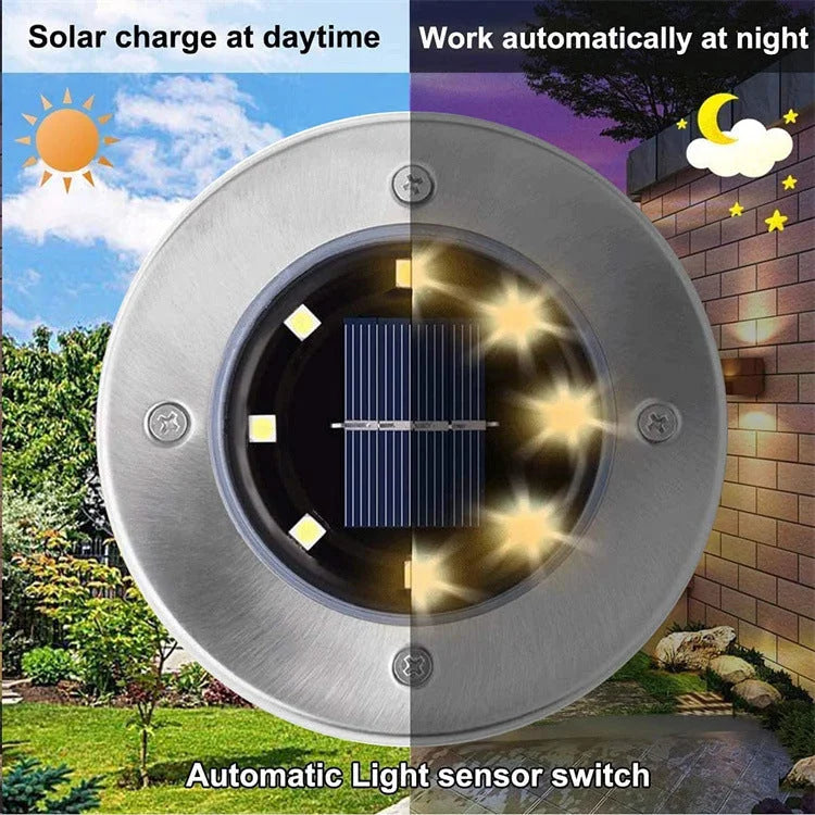 LED Solar Underground Light Waterproof Color Changing