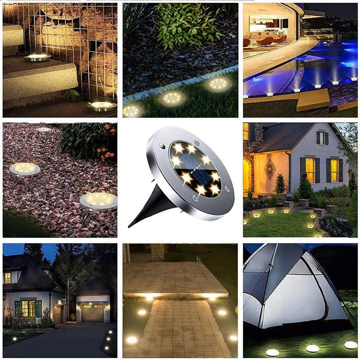 LED Solar Underground Light Waterproof Color Changing