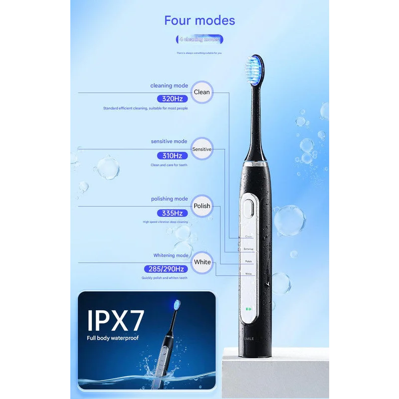 LED Sonic Electric Toothbrush - 2-in-1 Cleaning & Whitening