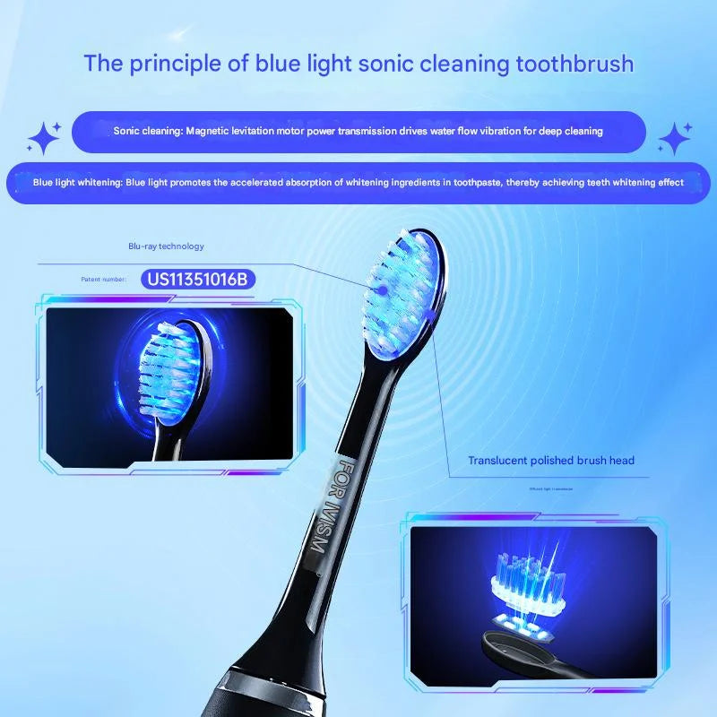 LED Sonic Electric Toothbrush - 2-in-1 Cleaning & Whitening