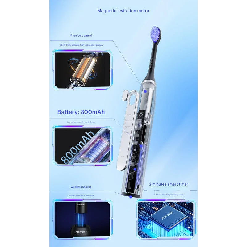 LED Sonic Electric Toothbrush - 2-in-1 Cleaning & Whitening