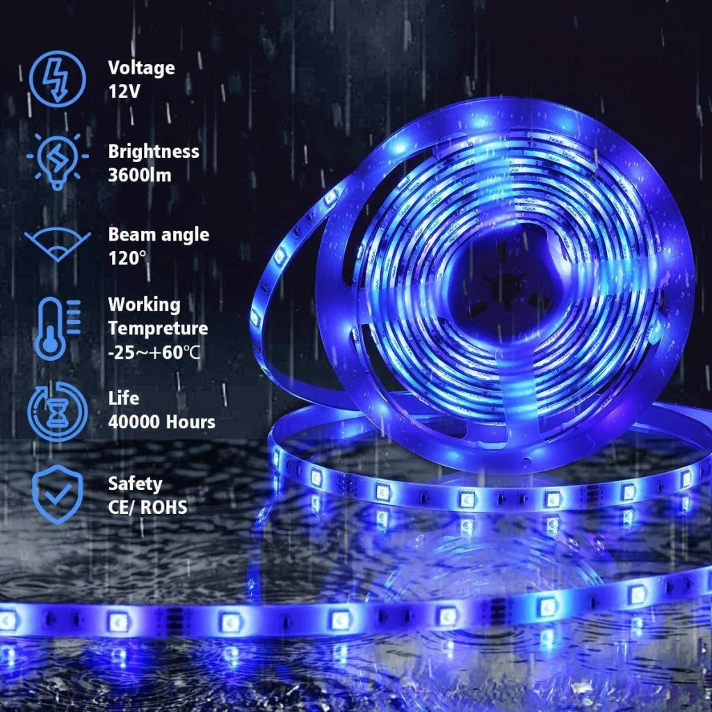 LED Strip Lights 5050 RGB SMD 300 IP65 5m Waterproof