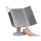 Led tri fold makeup mirror