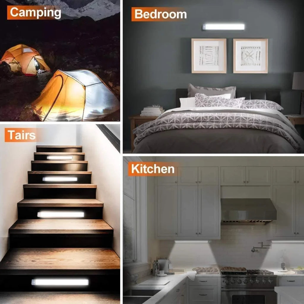 LED Under Cabinet Night Lighting 54 LED Rechargeable