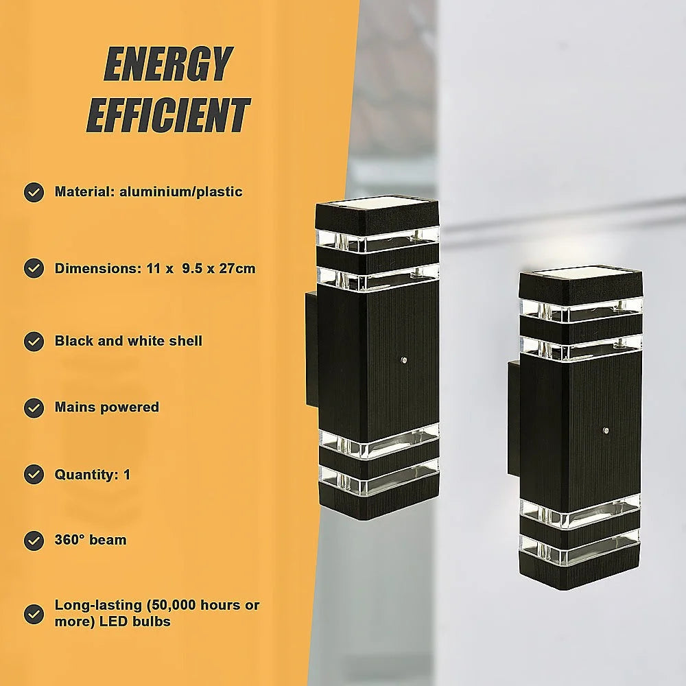 LED Up Down Wall Light 12’’ Modern Dual Lamp Fixtures