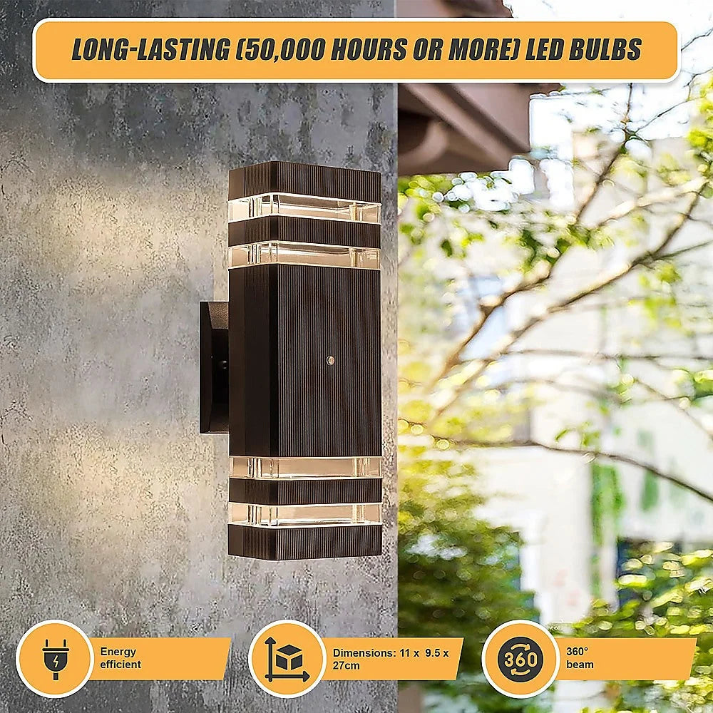 LED Up Down Wall Light 12’’ Modern Dual Lamp Fixtures