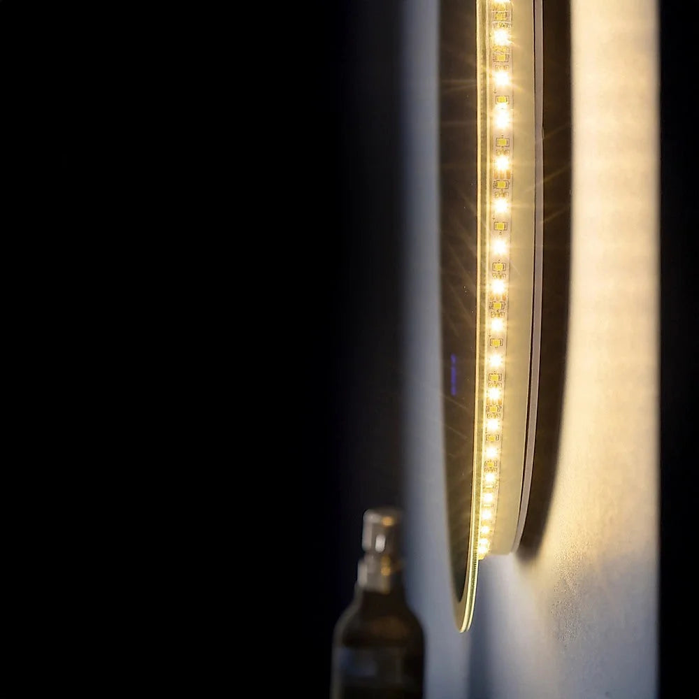LED Wall Mirror 90cm Round Bathroom Mirror with Light