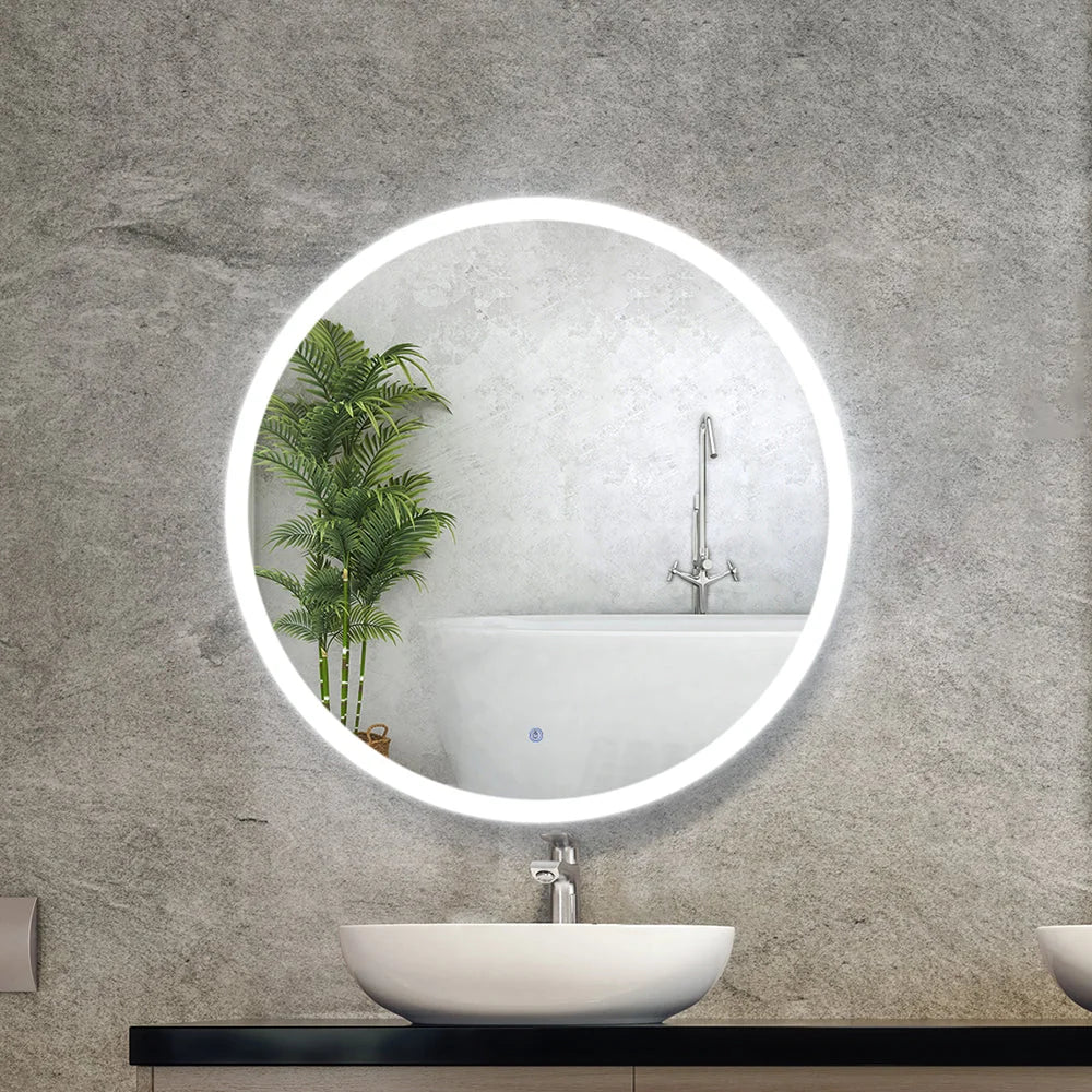 LED Wall Mirror Bathroom Light 80CM Decor Round decorative