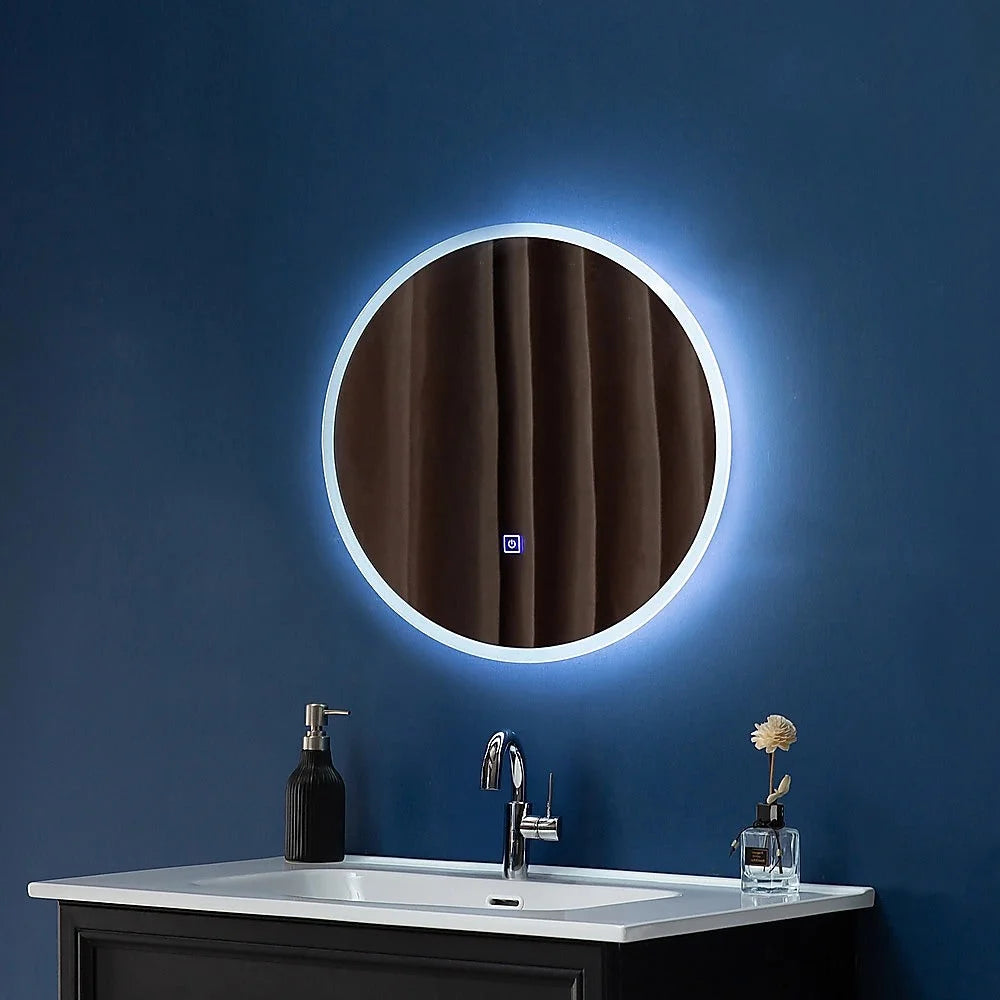 LED Wall Mirror Bathroom Light Decor Round 80cm