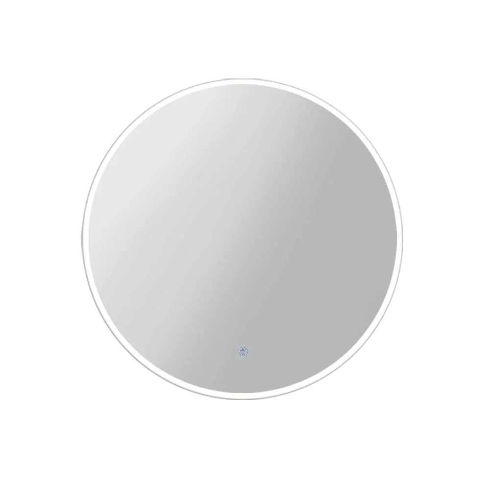 LED Wall Mirror Bathroom Mirrors with Light 90cm Decor Round Decorative