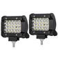 LED Work Light Bar Spot 4-Inch Pair - Philips Quad Row 4WD