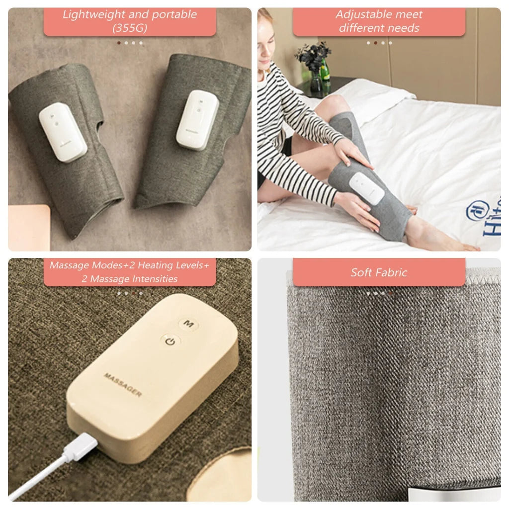 Leg Massager Heated Air Compression Foot Massage Calf