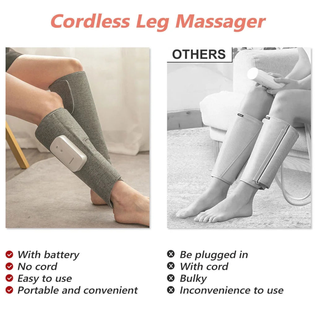 Leg Massager Heated Air Compression Foot Massage Calf