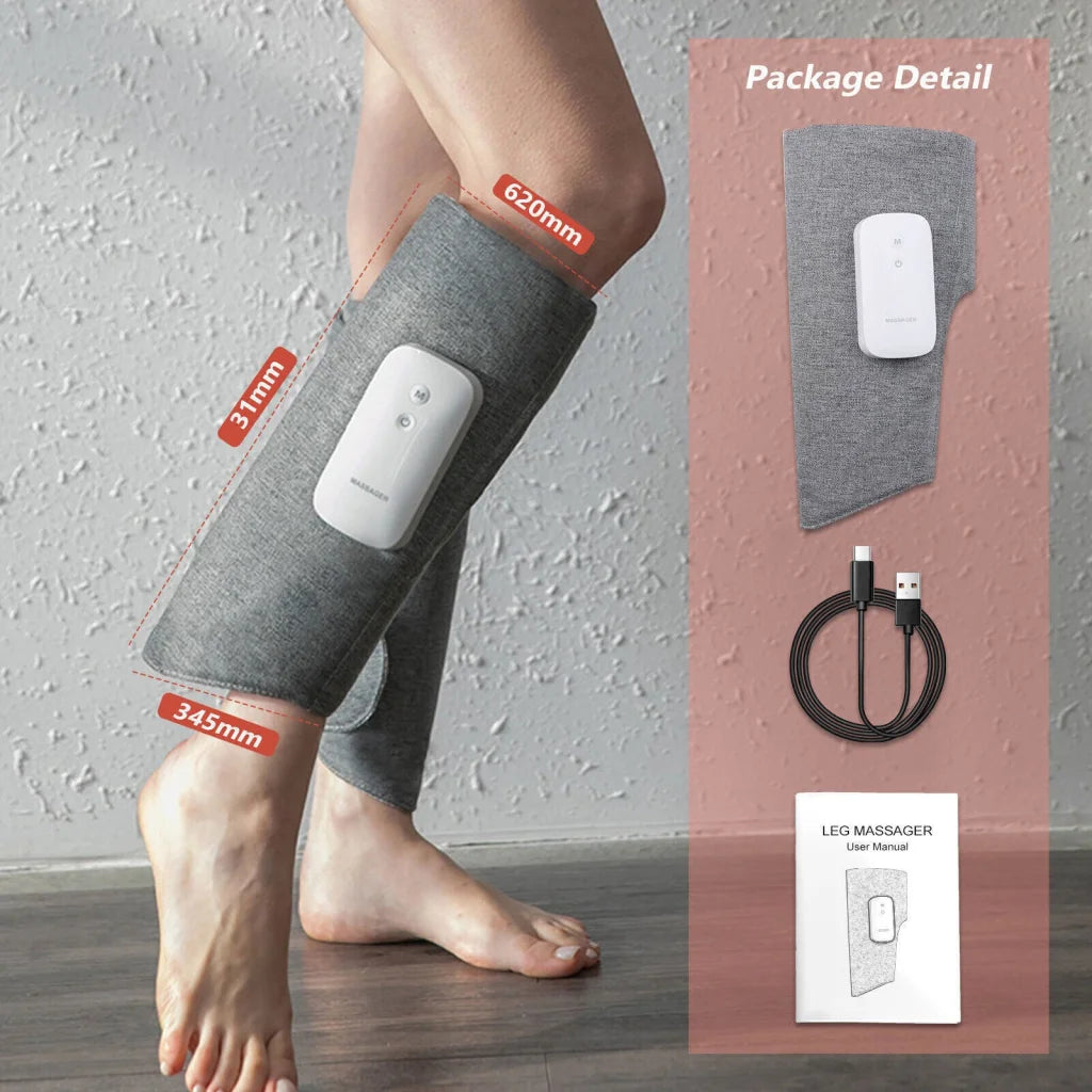 Leg Massager Heated Air Compression Foot Massage Calf