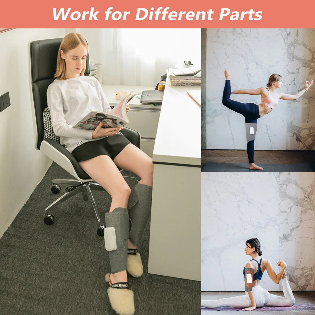 Leg Massager Heated Air Compression Foot Massage Calf