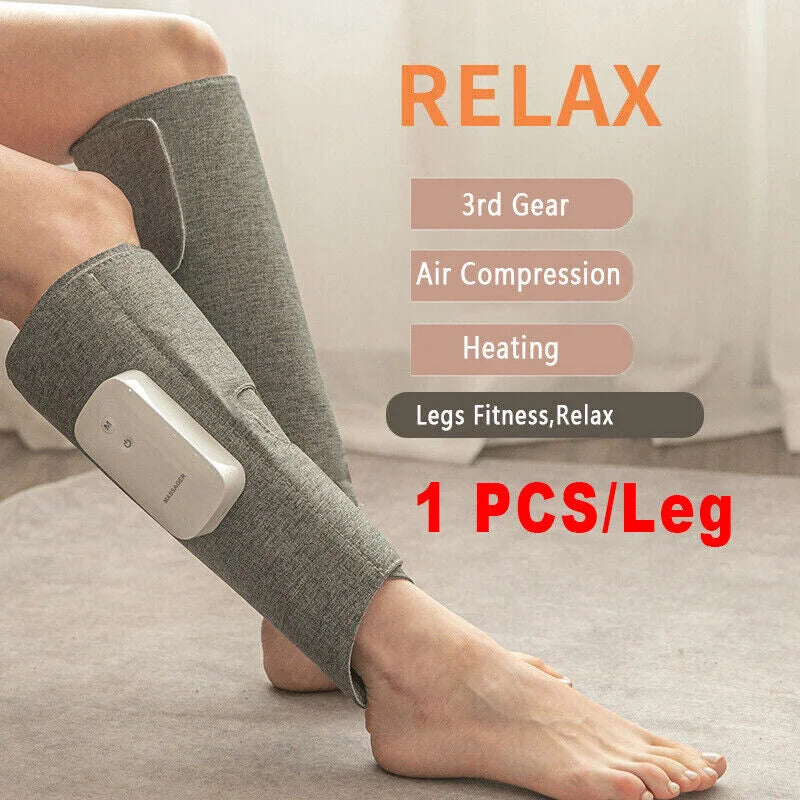 Leg Massager Heated Air Compression Foot Massage Calf