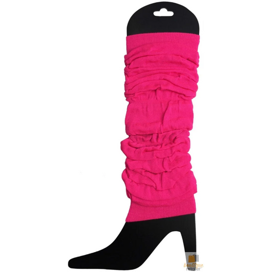 LEG WARMERS Knitted Womens Neon Party Knit Ankle Fluro