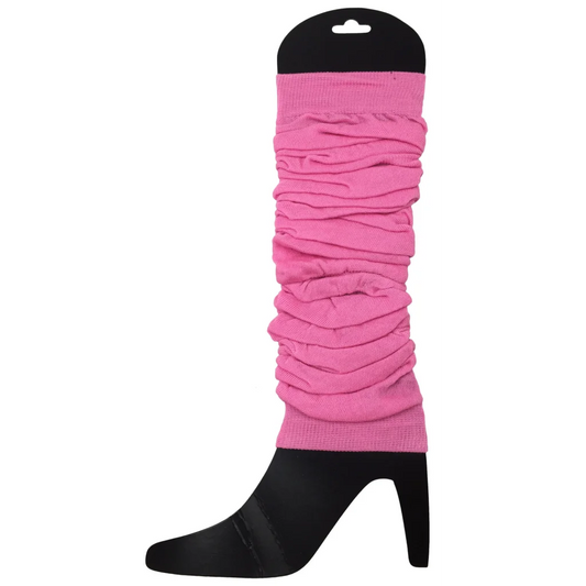 LEG WARMERS Knitted Womens Neon Party Knit Ankle Fluro