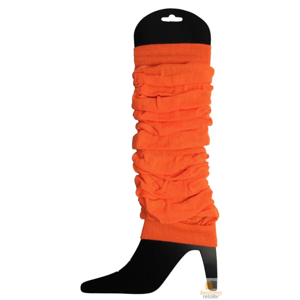 LEG WARMERS Knitted Womens Neon Party Knit Ankle Fluro