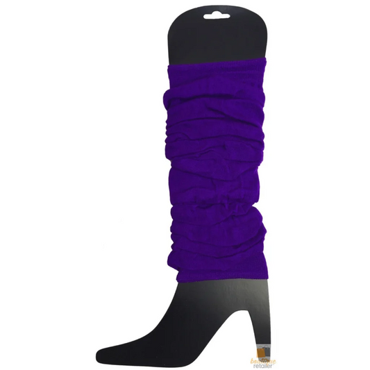 LEG WARMERS Knitted Womens Neon Party Knit Ankle Fluro