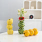 Lemon Whimsical Stacked Fruit Ceramic Vase - Nordic Style