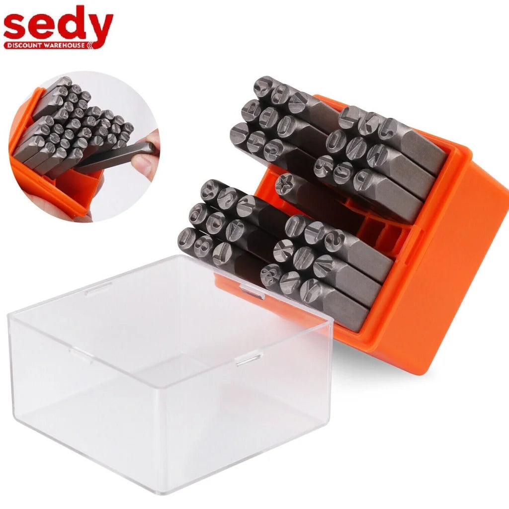Letter Stamp Set 37Pc 6mm Capital Punches Metal Plastic
