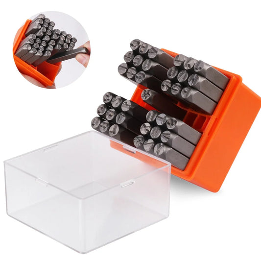 Letter Stamp Set 37Pc 6mm Capital Punches Metal Plastic