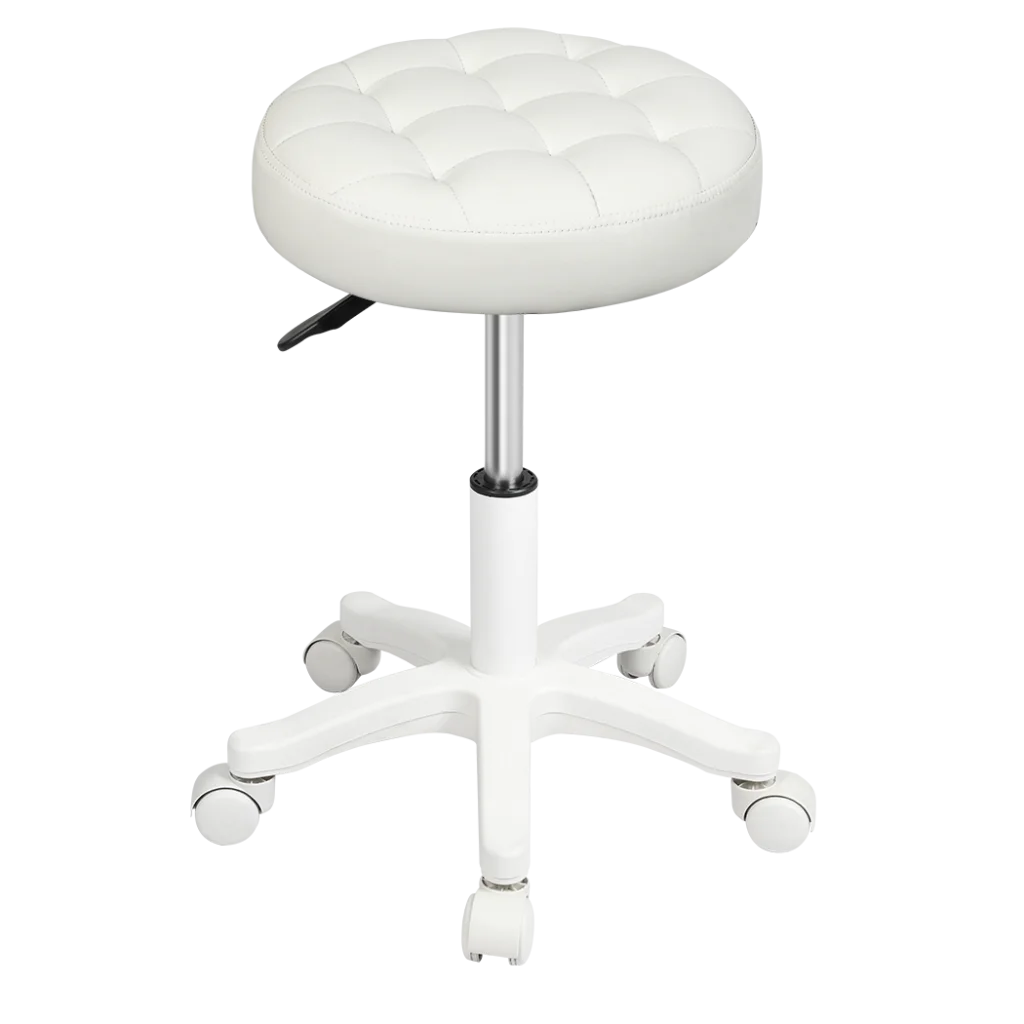 Levede 2x Rolling Bar Stool Swivel Salon SPA Chair Beige-1973194181673357320