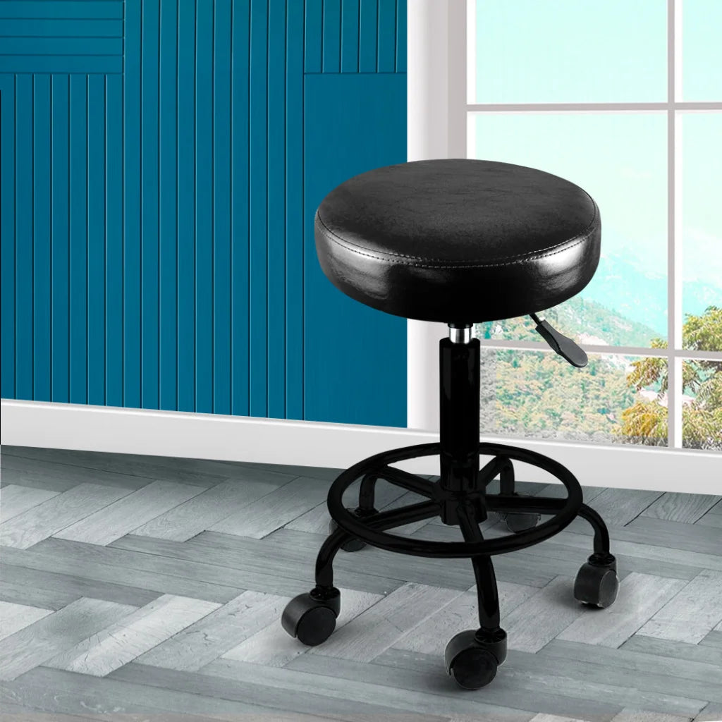 Levede 2x Salon Stool Swivel Bar Stools-1975420367828815878